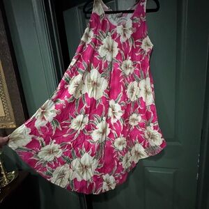 Elegant Floral Pink Dress